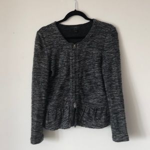 J. Crew tweed peplum jacket